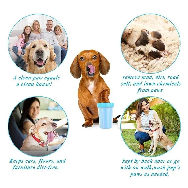 Dog & Cat Paw Cleaner - No-Rub Foot Wash Cup