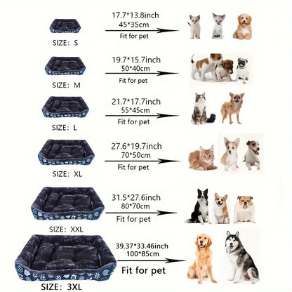 Cozy Pet Bed for Dogs & Cats - Soft Cushion Mat