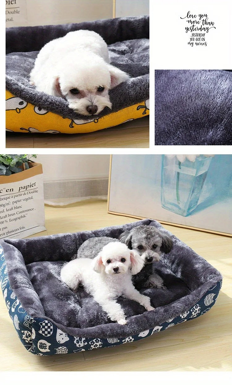 Cozy Pet Bed for Dogs & Cats - Soft Cushion Mat